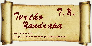 Tvrtko Mandrapa vizit kartica